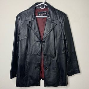 Vintage Leather Blazer